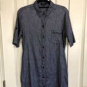 Theory Chambray Shirtdress, Size 8